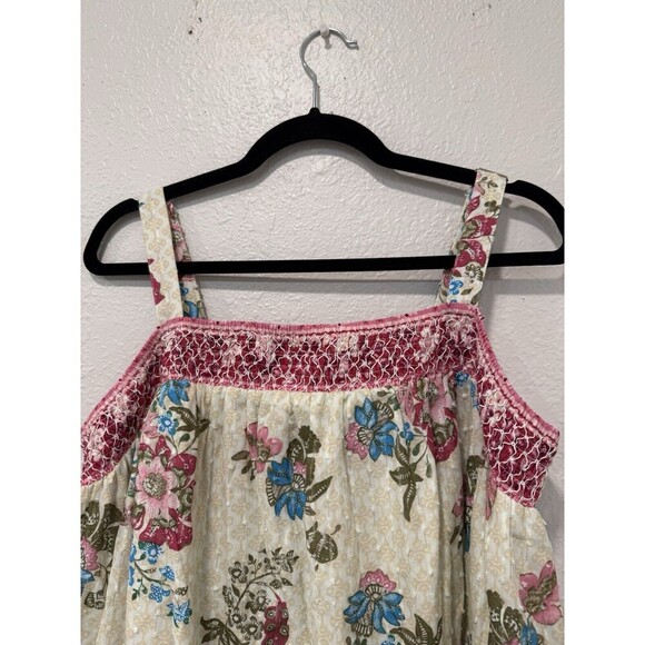 Lane Brane Smocked Square-Neck Maxi Dress Size 18/20 - Picture 4 of 10